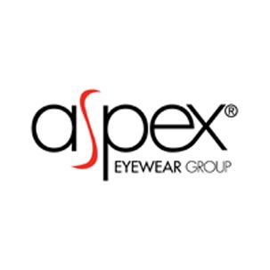 Aspex eyewear designer frames logo